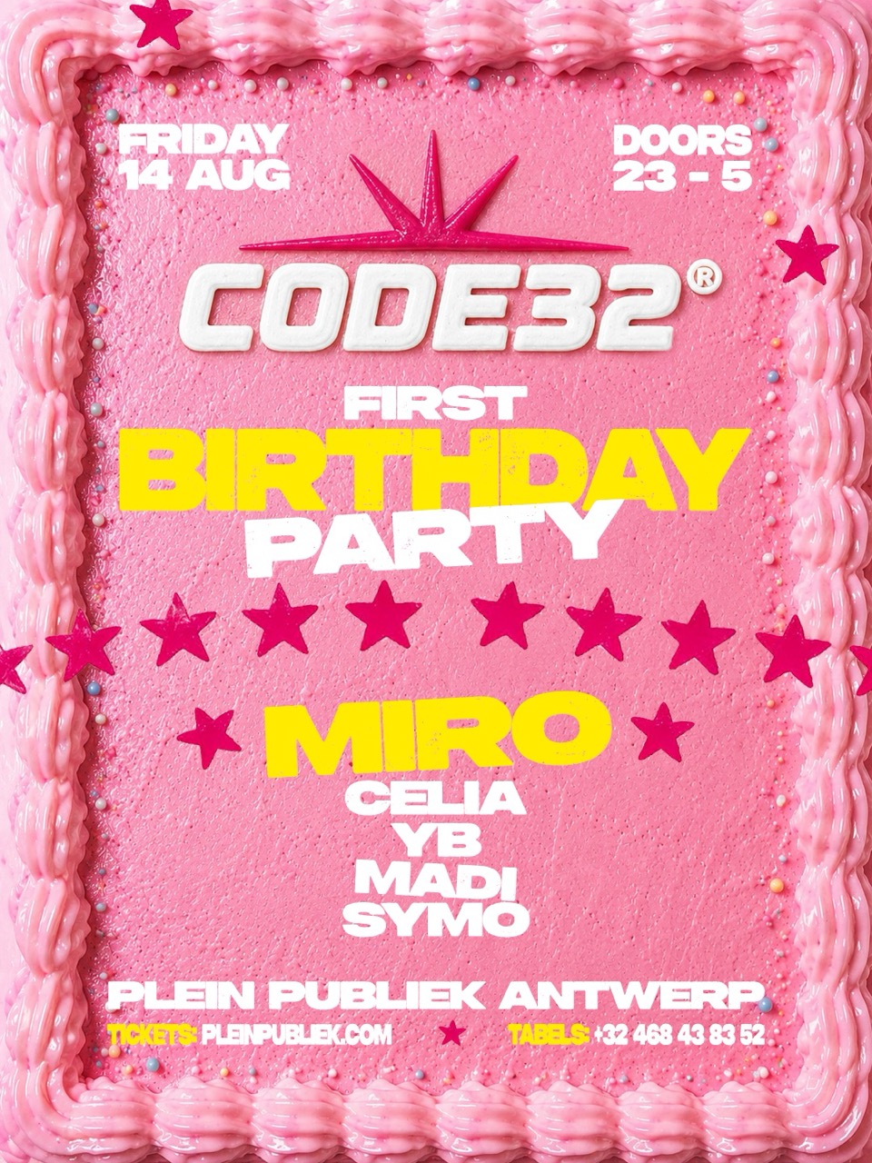 First Birthday flyer