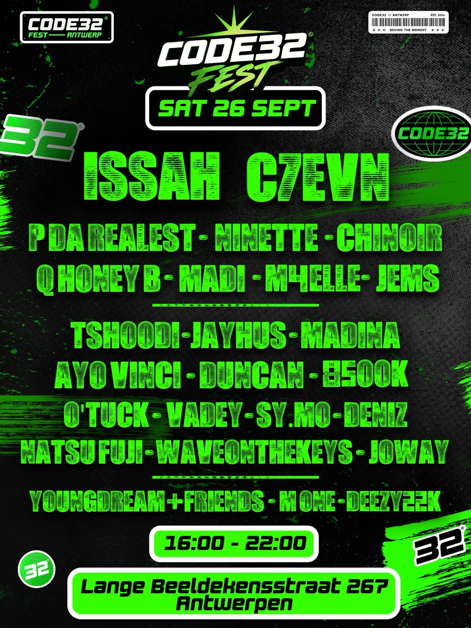CODE32 Fest flyer
