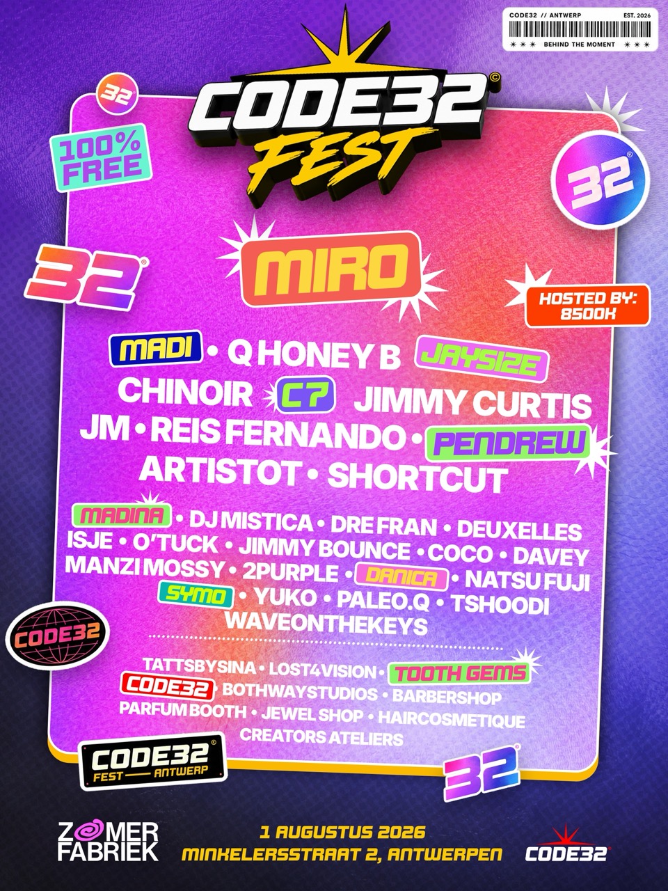 CODE32 Fest flyer